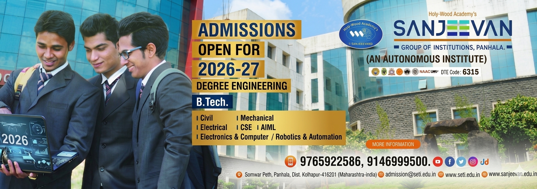 Admissions Open A.Y.2026-27